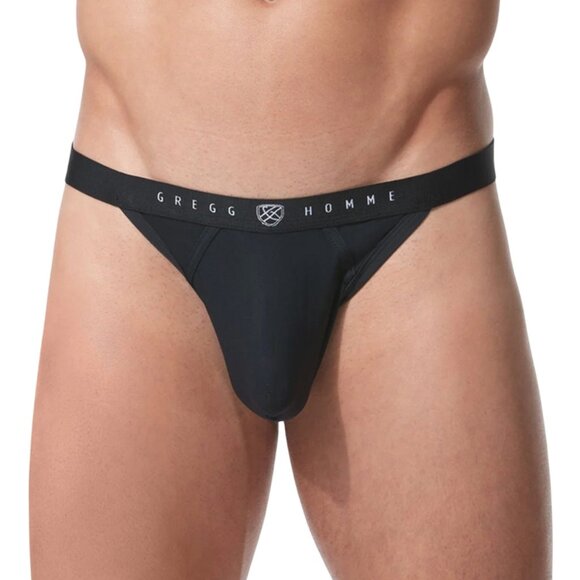 Gregg Homme Men's ROOM-MAX Thong Black - 152704 - Picture 1 of 2
